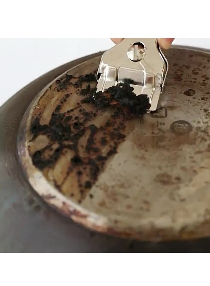 مكشطة تنظيف للموقد عدد 1، أداة كشط متعددة الاستخدامات بشفرة لموقد السيراميك والحث، مزيل زيت وأوساخ لتنظيف المطبخ والزجاج والبلاط والأسطح - Image 5